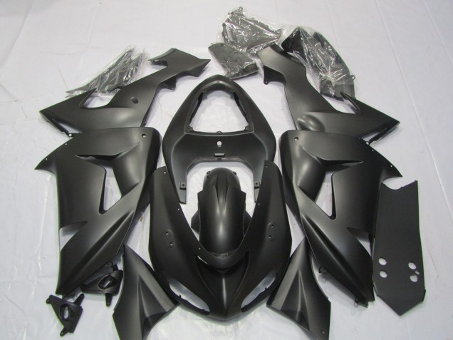 Negro Mate 2006-2007 Kawasaki ZX10R Carenados Moto