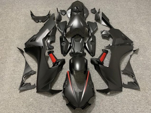 Negro Mate & Rojo 2017-2023 Honda CBR1000RR Carenados Moto