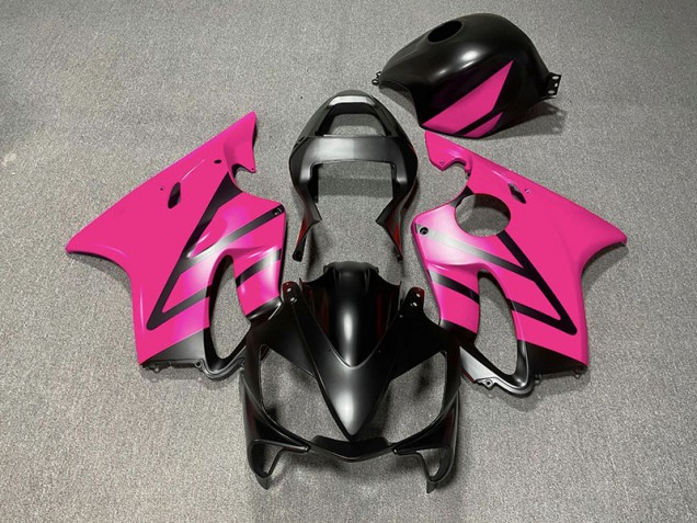 Negro Mate & Rosa 2001-2003 Honda CBR600 F4i Carenados Moto