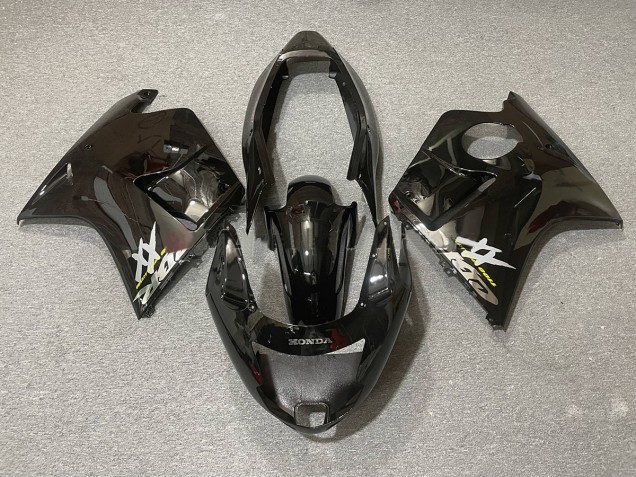 Negro & Plata 1996-2007 Honda CBR1100XX Carenados Moto
