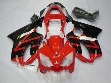 Negro Rojo & Amarillo 2001-2003 Honda CBR600 F4i Carenados Moto