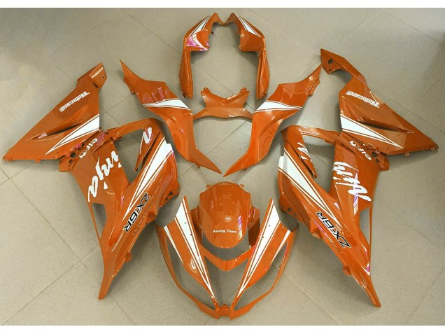 Ninja Naranja 2013-2018 Kawasaki ZX6R Carenados Moto