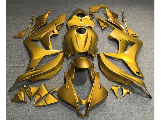 Oro Brillante Liso 2007-2008 Honda CBR600RR Carenados Moto
