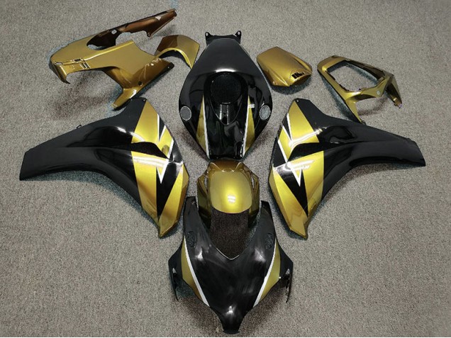 Oro & Negro 2008-2011 Honda CBR1000RR Carenados Moto