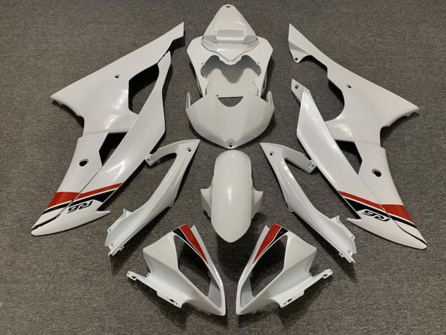 Perla Blanca 2008-2016 Yamaha R6 Carenados Moto