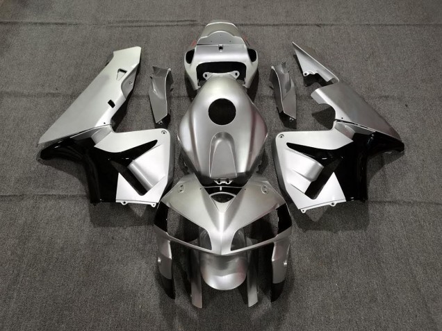 Plata Mate & Negro 2005-2006 Honda CBR600RR Carenados Moto