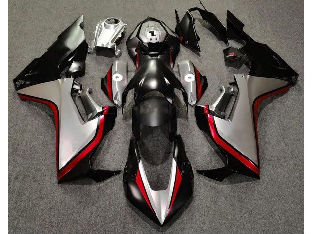 Plata & Negro & Rojo 2017-2023 Honda CBR1000RR Carenados Moto