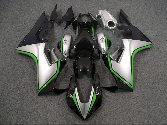 Plata & Negro & Verde 2017-2023 Honda CBR1000RR Carenados Moto