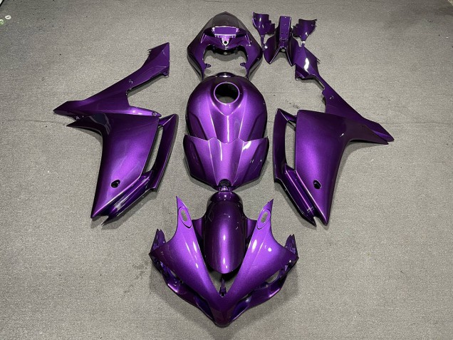 Púrpura Brillante 2007-2008 Yamaha R1 Carenados Moto