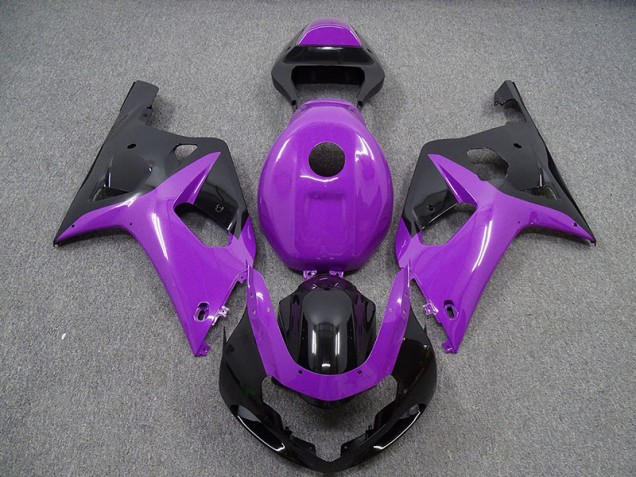 Púrpura Brillante & Negro 2001-2003 Suzuki GSXR 600-750 Carenados Moto