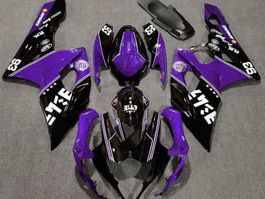 Púrpura Brillante & Negro Personalizado 2005-2006 Suzuki GSXR 1000 Carenados Moto