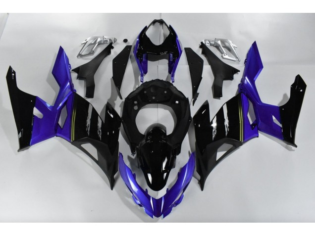 Púrpura & Negro 2018-2023 Kawasaki Ninja 400 Carenados Moto