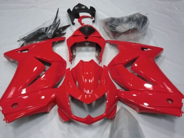 Rojo Brillante 2008-2012 Kawasaki Ninja 250 Carenados Moto