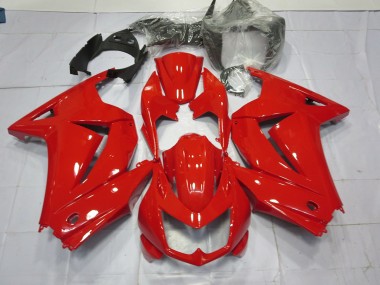 Rojo Brillante 2008-2012 Kawasaki Ninja 250 Carenados Moto