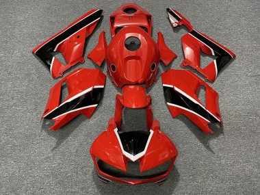 Rojo Brillante Blanco & Negro 2013-2023 Honda CBR600RR Carenados Moto