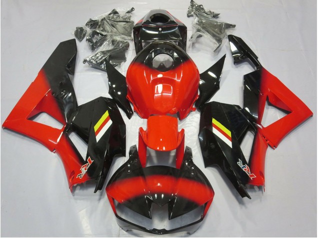 Rojo Brillante & Negro 2013-2023 Honda CBR600RR Carenados Moto