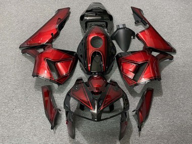 Rojo Caramelo Intenso 2005-2006 Honda CBR600RR Carenados Moto