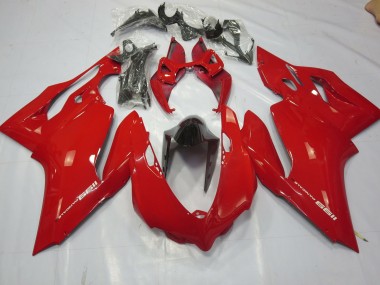 Rojo Liso Brillante 2011-2014 Ducati 1199 Carenados Moto