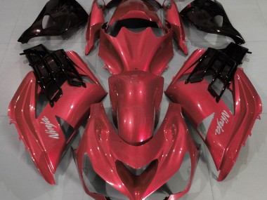 Rojo Vibrante 2012-2021 Kawasaki ZX14R Carenados Moto