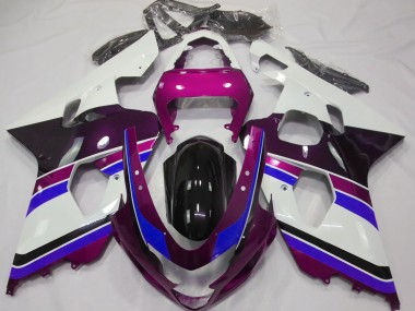Rosa Brillante & Azul 2004-2005 Suzuki GSXR 600-750 Carenados Moto