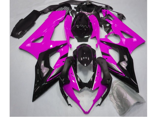Rosa Brillante & Negro 2005-2006 Suzuki GSXR 1000 Carenados Moto