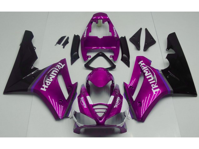 Rosa Intenso Brillante 2009-2012 Triumph Daytona 675 Carenados Moto