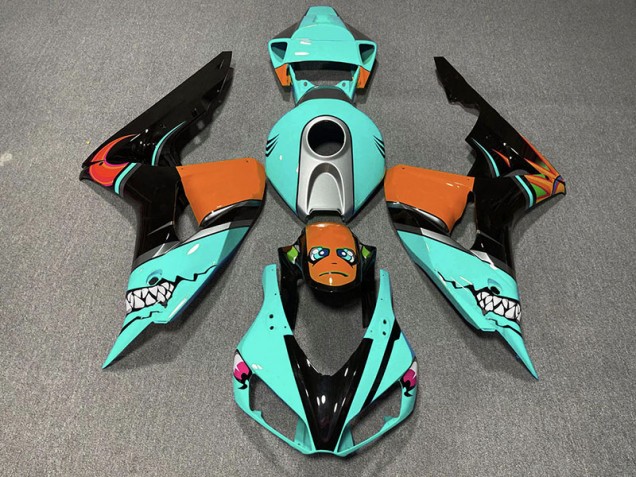 Tiburón Cian 2006-2007 Honda CBR1000RR Carenados Moto
