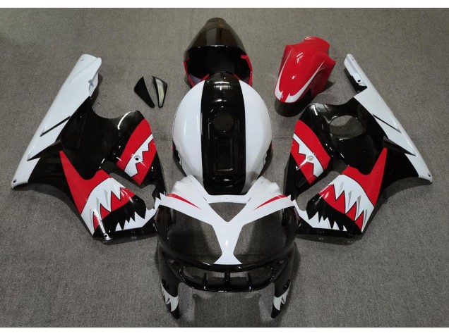 Tiburón Rojo 2002-2005 Kawasaki ZX12R Carenados Moto