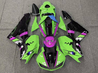 Tiburón Verde 2013-2023 Honda CBR600RR Carenados Moto