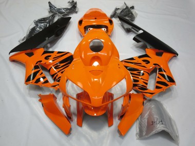 Tribales Naranja 2005-2006 Honda CBR600RR Carenados Moto