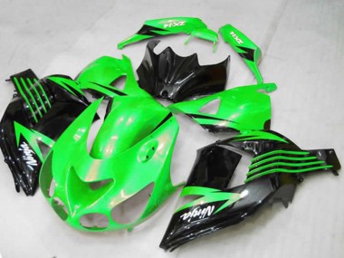 Verde 2012-2021 Kawasaki ZX14R Carenados Moto
