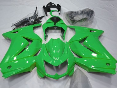 Verde Brillante 2008-2012 Kawasaki Ninja 250 Carenados Moto