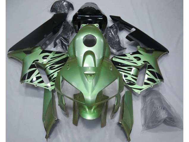 Verde Claro Llama 2005-2006 Honda CBR600RR Carenados Moto