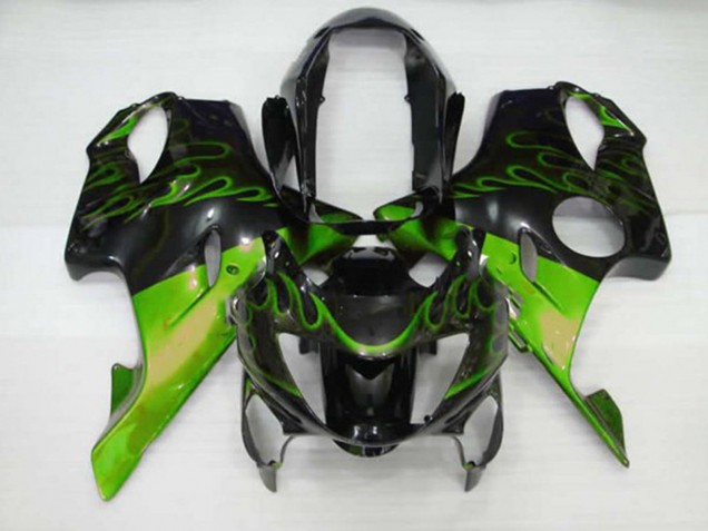 Verde Llama 1999-2000 Honda CBR600 F4 Carenados Moto