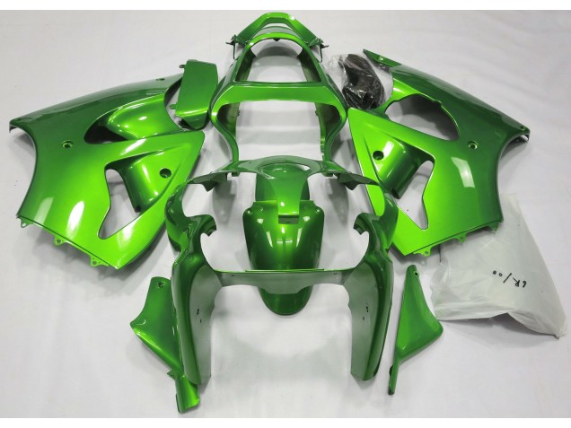 Verde Metalizado 2000-2002 Kawasaki ZX6R Carenados Moto