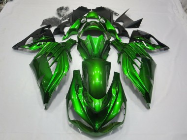 Verde Negro 2012-2021 Kawasaki ZX14R Carenados Moto