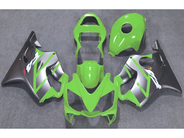Verde & Plata Mate 2001-2003 Honda CBR600 F4i Carenados Moto